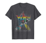 Beautiful Voltron Retro Defender Rainbow Graphic Men's T-Shirt Dark Heather