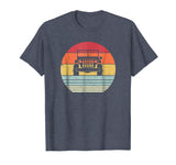 Cute Retro Off Road 4x4 . Vintage 70s Sunset Car . Men's T-Shirt Heather Blue