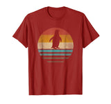 Cutest Penguins Retro Vintage 70s Distressed Men Women Kids Men's T-Shirt Cranberry