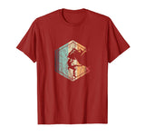 Hotest Awesome Rock Climbing Retro Mountain Climber Hiker Men's T-Shirt Cranberry