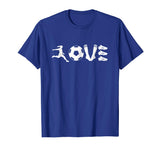Wonderful Vintage Soccer Football I Love Soccer Men's T-Shirt Royal Blue
