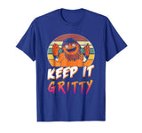 Great Retro Vintage Hockey_keep_it_gritty_flyers_mascot_ Men's T-Shirt Royal Blue