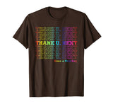 Funny Thank U Nex Vintage Retro Grunge Style Men's T-Shirt Brown