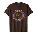 Hotest Funny Flying Disc Vintage Music Rock Band 70s Men's T-Shirt Brown