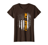 Wonderful Vintage American Usa Flag Brazilian Jiu Jitsu Bjj Gift Women's T-Shirt Brown