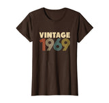 Beautiful 50th Birthday Gift Idea Vintage 1969 Men Women Women's T-Shirt Brown