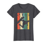 Cool Skateboarder Retro Vintage Skateboarding Tee Women's T-Shirt Dark Heather