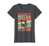 Great Retro Vintage Daddy Shark Women's T-Shirt Dark Heather