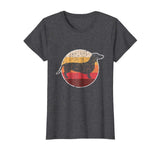 Funny Vintage Retro Dachshund Weiner Dog Mother Dad Gift Women's T-Shirt Dark Heather