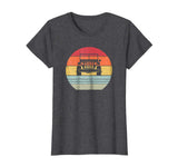 Cute Retro Off Road 4x4 . Vintage 70s Sunset Car . Women's T-Shirt Dark Heather
