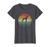 Hot Boxer Dog Retro Vintage 70s Silhouette Breed Gift Women's T-Shirt Dark Heather
