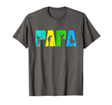 Beautiful Retro Golfing Papa . Golf Gifts For Fathers Day Men's T-Shirt Asphalt