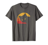 Beautiful Vintage Eighties Style Cat Retro Distressed Design Men's T-Shirt Asphalt