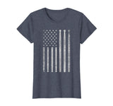 Wonderful Vintage Drum Drummer Usa American Flag Tee Gift Women's T-Shirt Heather Blue