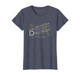 Beautiful Druncle Vintage Weathered Whiskey Label Design Women's T-Shirt Heather Blue