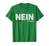 Cool Nein German No Saying Funny Germany Vintage Tee Gift Men's T-Shirt Kelly Green