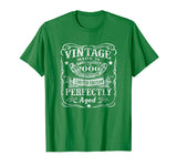 Hot Vintage 2000 Perfectly 18th Birthday 18 Years Old Men's T-Shirt Kelly Green