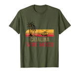 Hotest Vintage Catalina Wine Mixer Funny Men's T-Shirt Olive