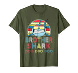 Hot Retro Vintage Brother Shark Doo Doo Doo Gift Men's T-Shirt Olive
