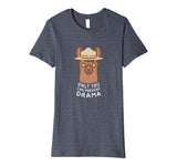 Funny Drama Llama Smokey Llama Vintage Prevent Drama Funny Tee Women's T-Shirt Heather Blue