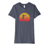 Hotest Disc Golf Distressed Retro 80s Style Vintage Women's T-Shirt Heather Blue