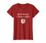 Cute Tabletop Rpg D20 Dungeons Dnd Game Retro Gift Women's T-Shirt Cranberry