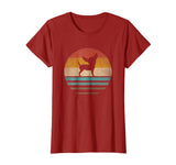Wonderful Chihuahua Dog Retro Vintage 70s Silhouette Breed Gift Women's T-Shirt Cranberry