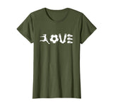 Wonderful Vintage Soccer Football I Love Soccer Women's T-Shirt Olive