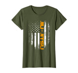 Wonderful Vintage American Usa Flag Brazilian Jiu Jitsu Bjj Gift Women's T-Shirt Olive