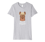 Funny Drama Llama Smokey Llama Vintage Prevent Drama Funny Tee Women's T-Shirt Heather Grey