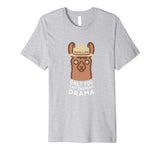 Funny Drama Llama Smokey Llama Vintage Prevent Drama Funny Tee Men's T-Shirt Heather Grey