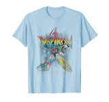 Beautiful Voltron Retro Defender Rainbow Graphic Men's T-Shirt Baby Blue