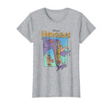 Hotest Disney Hercules Hydra Battle Retro Graphic Women's T-Shirt Heather Grey